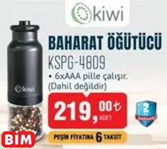 KİWİ BAHARAT ÖĞÜTÜCÜ KSPG-4809